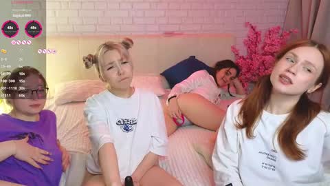 Merlizz Eva Jane Mila Nicole  left to right  online show from February 9, 2025, 5:43 pm