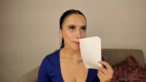 Abbey  IG abby allenn  04 December Online at  I will be on vacation dont forget me  See you soon   online show from October 18, 2025, 11:27 pm