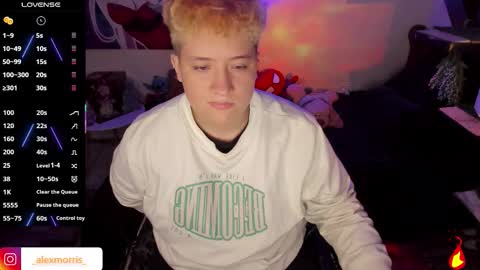 Snapshot of alexxxmorris chatting on October 15, 2025, 6:35 am ALEXXX MORRIS online show from October 15, 2025, 6:35 am