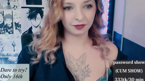 aliceriddle1 online show from March 22, 2026, 6:33 pm