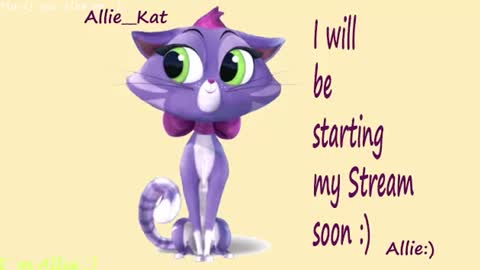 Snapshot of allie__kat chatting on July 4, 2026, 1:28 pm Allie online show from July 4, 2026, 1:28 pm