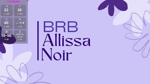 Allissa  online show from June 17, 2026, 2:47 am