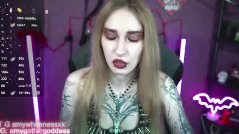 Snapshot of amywhitenessxx chatting on May 6, 2026, 4:45 pm Amy switch Goddess divine Mistress online show from May 6, 2026, 4:45 pm