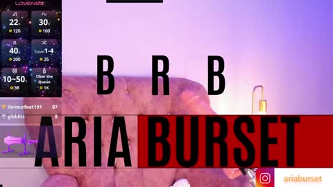 Snapshot of aria_burset chatting on December 30, 2024, 10:45 pm Aria online show from December 30, 2024, 10:45 pm
