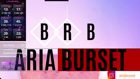Snapshot of aria_burset chatting on January 7, 2025, 10:41 pm Aria online show from January 7, 2025, 10:41 pm