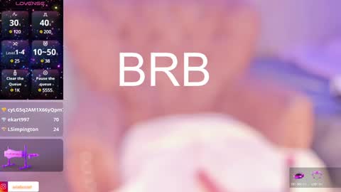 Snapshot of aria_burset chatting on February 8, 2025, 2:49 pm Aria online show from February 8, 2025, 2:49 pm