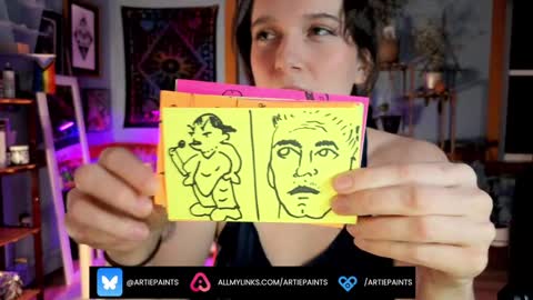 Artie Paints online show from January 1, 2025, 10:03 pm