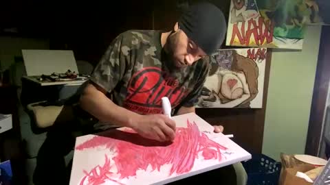 Snapshot of bigwalkdog12 chatting on February 10, 2025, 10:20 am Floppyphallus online show from February 10, 2025, 10:20 am