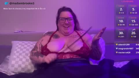 Madam Brooke online show from October 6, 2025, 11:35 pm