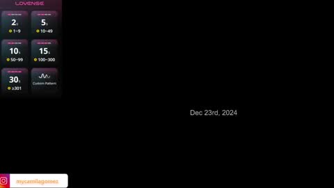 Camila online show from December 24, 2024, 1:16 am