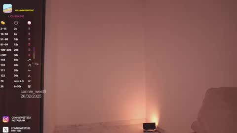 Snapshot of connie_west0 chatting on February 26, 2025, 11:15 pm independent model online show from February 26, 2025, 11:15 pm