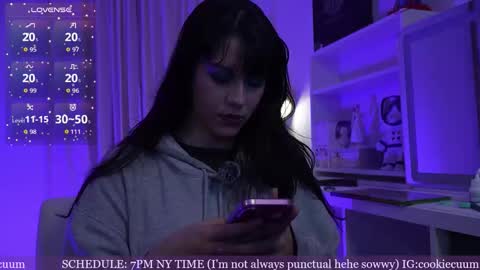 Snapshot of cookielemoon chatting on February 5, 2026, 12:26 am Cherri morningstar help me get to 100 thumbs up 3 online show from February 5, 2026, 12:26 am