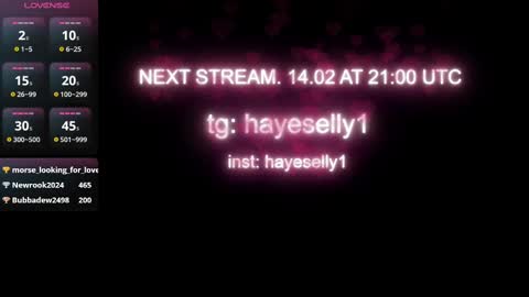 Ella NEXT STREAM 1TH DECEMBER 1200 - 0800 AM AT MOSCOW TIME online show from February 13, 2025, 2:56 am