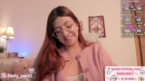 Snapshot of emilyincb1 chatting on April 22, 2026, 12:02 am first stream May 5 ig online show from April 22, 2026, 12:02 am