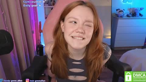 Snapshot of gwen_allen chatting on May 14, 2026, 11:33 pm I am Gwen online show from May 14, 2026, 11:33 pm