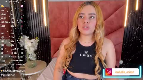 Snapshot of isabella_arias1 chatting on March 12, 2025, 10:26 am Isabella Arias online show from March 12, 2025, 10:26 am