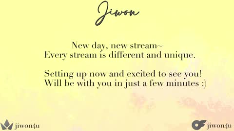 Jiwon online show from February 1, 2025, 2:24 pm