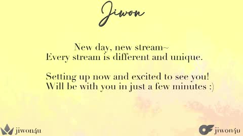 Jiwon online show from February 22, 2025, 12:40 pm