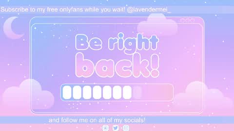 Snapshot of lavendermei chatting on May 10, 2026, 10:26 pm LavenderMei online show from May 10, 2026, 10:26 pm