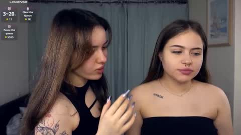 Hey hey our name is Mia  Elfy Lovense is active time to play   PVT IS OPEN  online show from November 19, 2025, 5:07 am