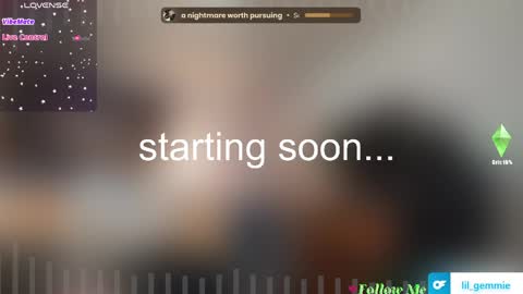 Snapshot of lil_gem chatting on June 6, 2026, 6:34 pm lil gemmie online show from June 6, 2026, 6:34 pm
