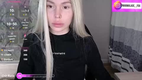 Marmalade Fox online show from November 3, 2025, 3:46 pm