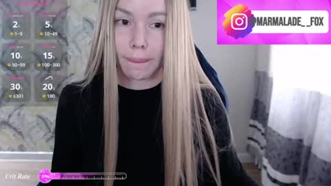 Snapshot of marmalade_fox chatting on July 23, 2026, 9:40 am Marmalade Fox online show from July 23, 2026, 9:40 am