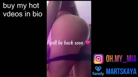 Snapshot of mia4sin chatting on June 17, 2026, 9:34 am Mia Martskaya online show from June 17, 2026, 9:34 am