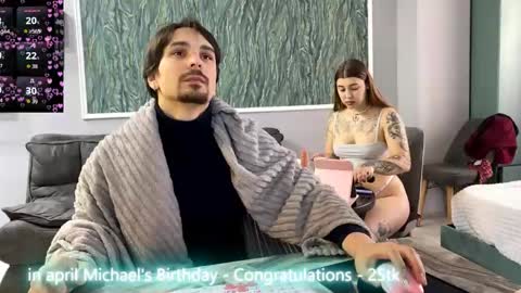 Snapshot of miley_and_michael chatting on April 24, 2026, 3:25 pm Miley and Michael online show from April 24, 2026, 3:25 pm
