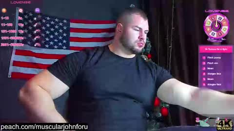 Snapshot of muscularjohnforu chatting on December 22, 2024, 8:25 pm click icon for peach  online show from December 22, 2024, 8:25 pm