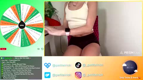 Petite Irish online show from March 14, 2026, 2:44 pm