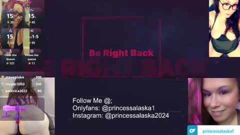 Snapshot of princessalaska1 chatting on February 18, 2025, 1:44 pm PrincessAlaska online show from February 18, 2025, 1:44 pm