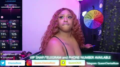 Queen Cherise Roze online show from January 10, 2025, 9:31 pm