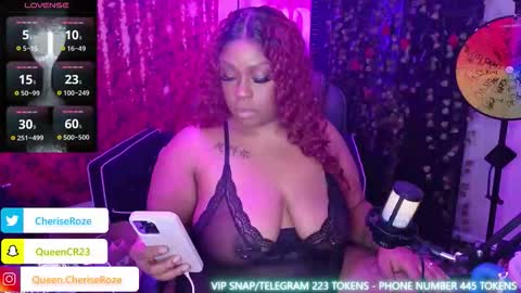 Queen Cherise Roze online show from November 23, 2025, 9:58 pm