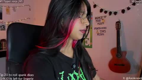 Snapshot of reoko_ chatting on July 23, 2026, 9:57 pm Reoko online show from July 23, 2026, 9:57 pm