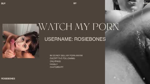 Rosie Bones online show from July 1, 2026, 6:40 pm