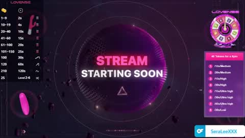 SeraLeeXXX online show from July 12, 2026, 6:21 pm