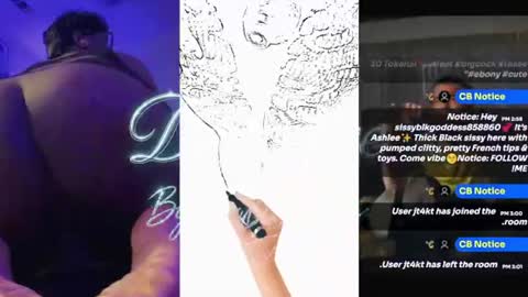Sissyblkgoddess online show from July 19, 2026, 8:01 pm
