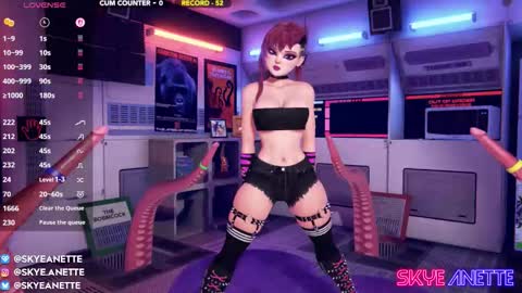 SkyeAnette online show from September 19, 2025, 1:18 am