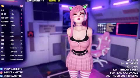 SkyeAnette online show from November 21, 2025, 2:10 am