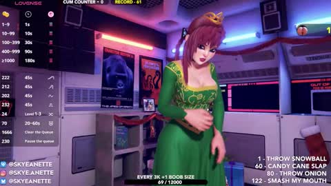 SkyeAnette online show from December 21, 2025, 2:08 am