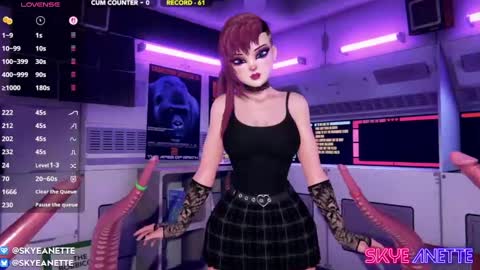 SkyeAnette online show from March 29, 2026, 1:27 am