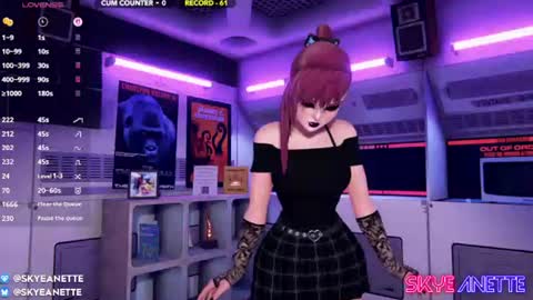SkyeAnette online show from June 19, 2026, 1:10 am