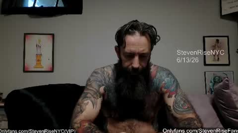 Snapshot of stevenrisenyc chatting on June 13, 2026, 12:36 pm StevenRiseNYC online show from June 13, 2026, 12:36 pm