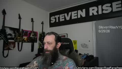 Snapshot of stevenrisenyc chatting on June 29, 2026, 12:38 pm StevenRiseNYC online show from June 29, 2026, 12:38 pm