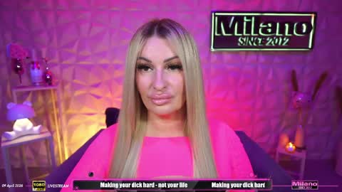 TamaraMilano online show from April 9, 2026, 7:47 am