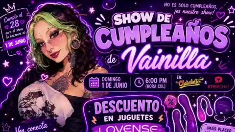 Snapshot of vainilla_l chatting on June 11, 2026, 2:53 am Vainilla Independent model online show from June 11, 2026, 2:53 am
