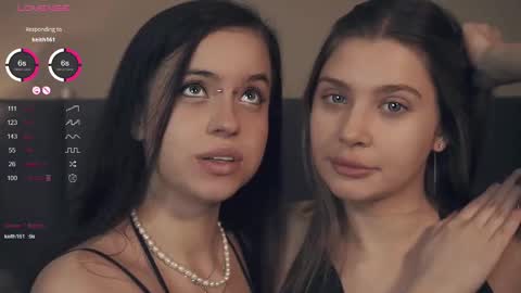 Snapshot of vivid_girls chatting on February 21, 2025, 7:34 am Nelly and Mari online show from February 21, 2025, 7:34 am