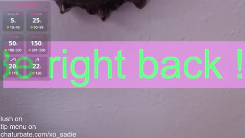 Xo Sadie online show from February 9, 2025, 9:49 pm