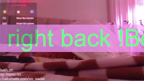 Snapshot of xo_sadie chatting on June 1, 2026, 7:21 am Xo Sadie online show from June 1, 2026, 7:21 am